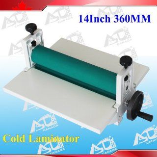 All Metal Frame 14Inch 360MM Manual Cold Roll Laminator Mount Laminating Machine 