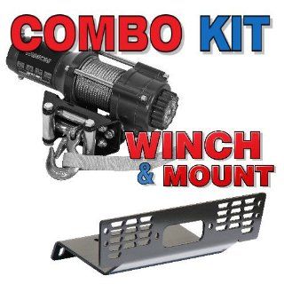 KFI Products COMBO 764 4500w Winch Combo Package   U4500w KFI 4500lb Electric Winch (WIDE) And 100764 Winch Mount For 2009 10 Polaris Ranger 500; 2009 12 Ranger HD / XP; 2010 12 Ranger Cre Automotive