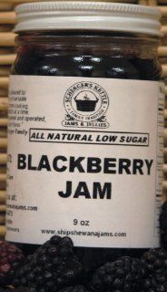 Blackberry Jam, All Natural/Low Sugar, 4.5 oz  Jams And Preserves  Grocery & Gourmet Food