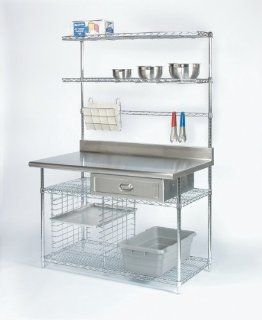 Stainless Steel Work Center   Work Center A   30'W x 48'L Health & Personal Care