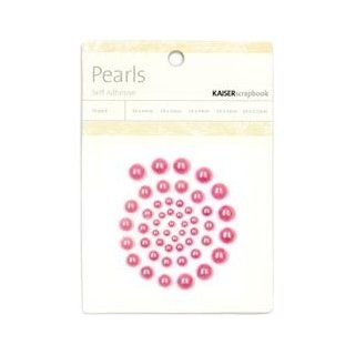 Bulk Buy Kaisercraft Self Adhesive Pearls 50/Pkg Hot Pink SB787 (6 Pack)