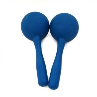 Kalos by Cecilio KP_PM8 BL Pair of 8 Inch Blue Plastic Maracas Musical Instruments