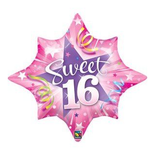 SWEET 16 16th Sixteen 28" Birthday Party Mylar Balloon Health & Personal Care