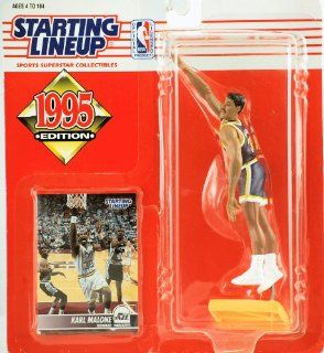 1995   Kenner   Starting Lineup   NBA   Karl Malone #32   Utah Jazz   Vintage Action Figure   w/ Trading Card   Limited Edition   Collectible Sports & Outdoors
