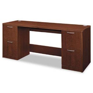 Hon Double Pedestal Credenza, 72 by 24 by 29 1/2 Inch, Shaker Cherry   Office Credenzas