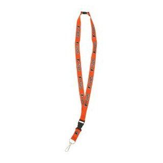 NHL Teams Lanyard with Removable Key Ring and Clip   Philadelphia Flyers  Sports Related Key Chains  Sports & Outdoors