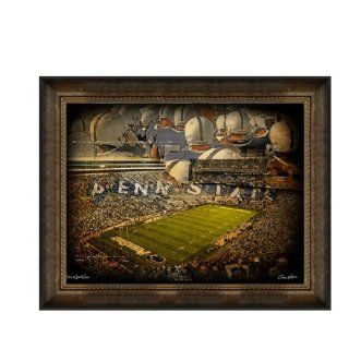 Penn State Nittany Lions Artwork "Nittany Lion" 30"x40" Framed Canvas  Sports Fan Prints And Posters  Sports & Outdoors