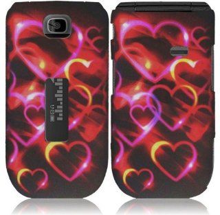 Alcatel One Touch 768 ( Metro PCS , T Mobile ) Phone Case Accessory Spectacular Hearts Hard Snap On Cover with Free Gift Aplus Pouch Cell Phones & Accessories