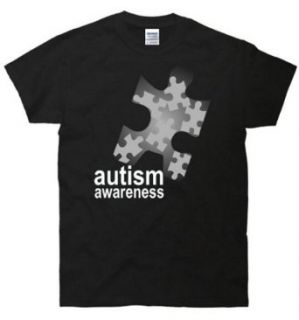 TeeShirtPalace Autism Awareness Puzzle Logo T Shirt Clothing
