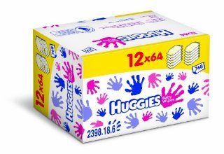 Huggies Everyday Baby Wipes Cucumber Fresh Fragrance 12 Packs of 64 Wipes (768 Wipes) Health & Personal Care
