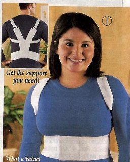 POSTURE SUPPORT BACK AND SHOULDER BRACE   SIZE LARGE FITS UP TO 54" WAIST Health & Personal Care