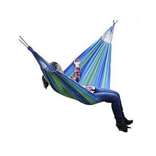 NEEWER Outdoor Leisure Fabric Stripes Single Hammock For Camping, 195 X 80cm  Portable Camping Hammock  Patio, Lawn & Garden