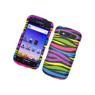 Samsung Galaxy S Blaze 4G T769 SGH T769 Black Rainbow Zebra Stripe Cover Case Cell Phones & Accessories
