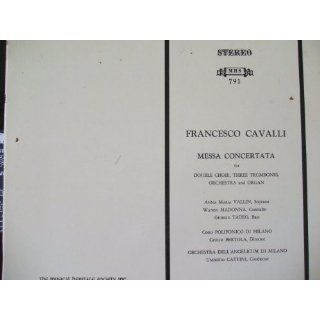 Francesco Cavalli, Messa Concertata, Anna Maria Vallin, Wanda Madonna MHS 791 Music
