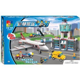 Brictek Airport Building Block Set With Airplane   791 Pieces Toys & Games