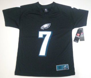 NFL 2012 Philadelphia Eagles Michael Vick Team Apparel Youth Large Performance Black with White Jersey (Size 14 16)  Sports Fan T Shirts  Sports & Outdoors