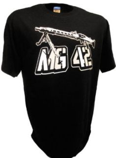 Men's MG42 German Machine WW2 Infantry Army Gun By Achtung T Shirt LLC Clothing