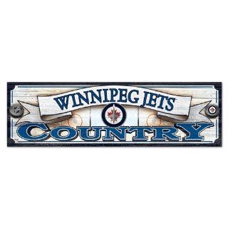 Winnipeg Jets Country Wood Sign  Sports Fan Apparel  Sports & Outdoors