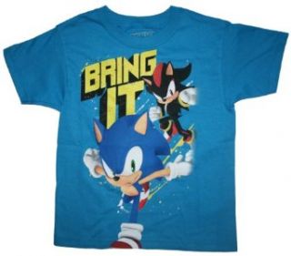 Sega Boys Sonic The Hedgehog "Bring It" T Shirt Clothing