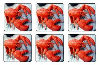 Lobster Coaster Set of 6 Food and Beverage Mini Mousepads  Mouse Pads 