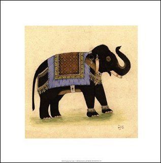 Elephant from India I Finest LAMINATED Print Illuminations 18x18  