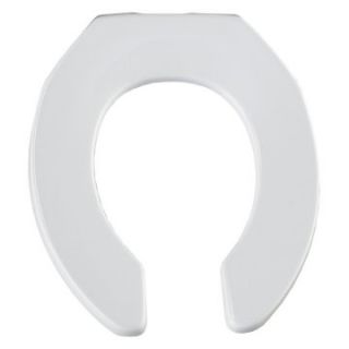 Bemis B955CT000 Round Open Front Less Cover Toilet Seat in White   Toilet Seats