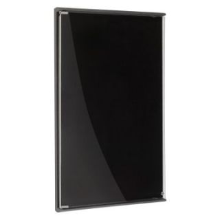 Iceberg 24 x 36 Collaboration Board Enclosed Tack Board   Black   Display Boards and Sign Holders
