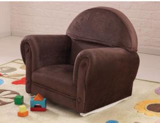 KidKraft Upholstered Chocolate Rocker with Slip Cover   Kids Rocking Chairs