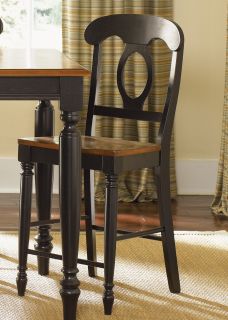 Liberty Furniture Low Country Black Napoleon Counter Stools   Set of 2   Bar Stools