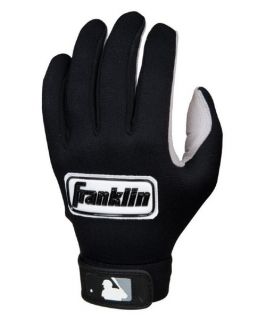 Franklin MLB Cold Weather Pro Adult Batting Gloves   Pearl/Black   Players Equipment