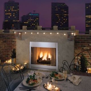 Majestic Al Fresco Vent Free Outdoor Gas Fireplace Insert with Optional Door Kit   Fireplaces & Chimineas