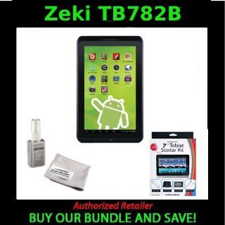 Zeki 7 TB782B Capacitive Multi touch Tablet With Digital Gadgets DGTAB7USK 7 Inch Universal Tablet Starter Kit and Monster ScreenClean LCD Display Cleaner Cell Phones & Accessories