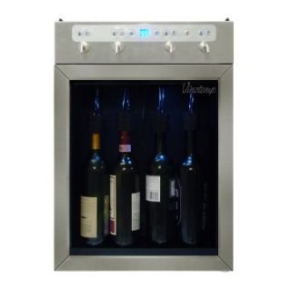 Vinotemp Four Bottle Wine Dispenser   Stainless Steel   Wine Coolers