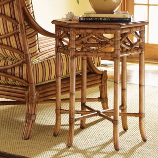 Tommy Bahama by Lexington Home Brands Beach House Coral Springs Golden Umber Wood Accent Table   End Tables