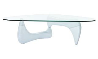 Modway Triangle White Wood Glass Top Coffee Table   Coffee Tables