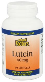 Natural Factors   Lutein 40 mg.   30 Softgels