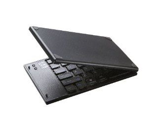 Perixx PERIBOARD 805, Bluetooth Folding Keyboard   Black Foldable Design   5.70"x3.58"x0.63" Pocket Size   Compatible with iOS, Android, and Windows   Silent X Type Scissor Keys   On/Off Switch   US English Layout Computers & Accessorie