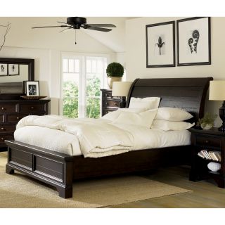Breckenridge Low Profile Sleigh Storage Bed   Low Profile Beds