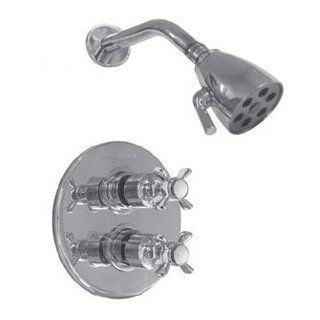 Watermark 312 6.4CFY CF Copper Flash Y Lever Handle Bathroom Faucets 1/2" Thermostatic Shower Set with Valve   Tub And Shower Faucets  