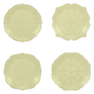 Lenox French Perle Pistachio Assorted Plates   Set of 4