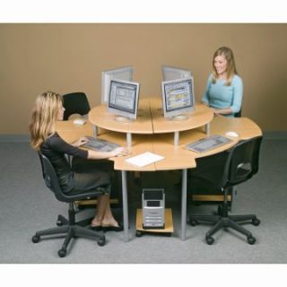 Corner Workstation Set of 4   High School Desks