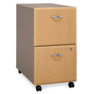 Bush Series A Two Drawer File in Light Oak and Sage   File Cabinets