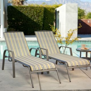 Essex Poolside Chaise Lounge   Set of 2   Outdoor Chaise Lounges