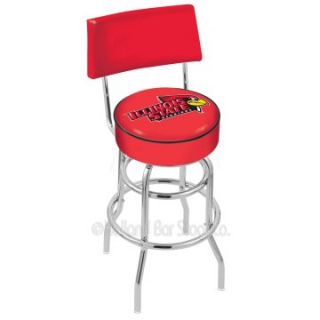 Holland Collegiate 25 in. Swivel Bar Stool with Back   Bar Stools
