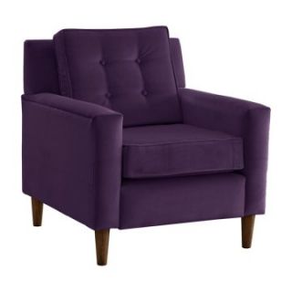 Aubergine Velvet Crate Chair   Accent Chairs