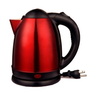 Brentwood 1.5L SS Cordless Tea Kettle Red   Electric Tea Kettles