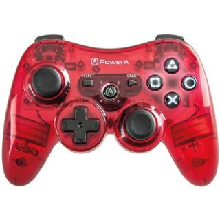 Power A Illuminated Wireless Controller   Red (PlayStation 3)