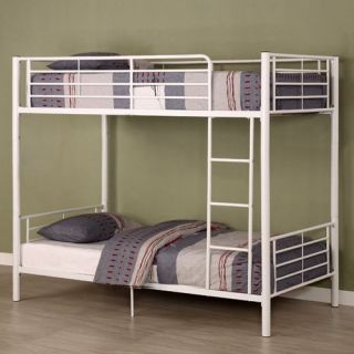 Sunrise Twin over Twin Bunk Bed   White   Bunk Beds
