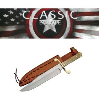 Whetstone Classic Brass Handle Bowie Knife   Knives