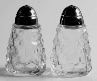 Colony Whitehall Clear Salt and Pepper Set   Stacked Cube Design, Clear